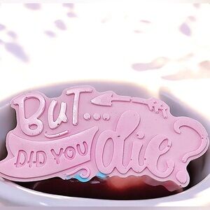 Floral soap handmade 2x5in 6oz shea butter based